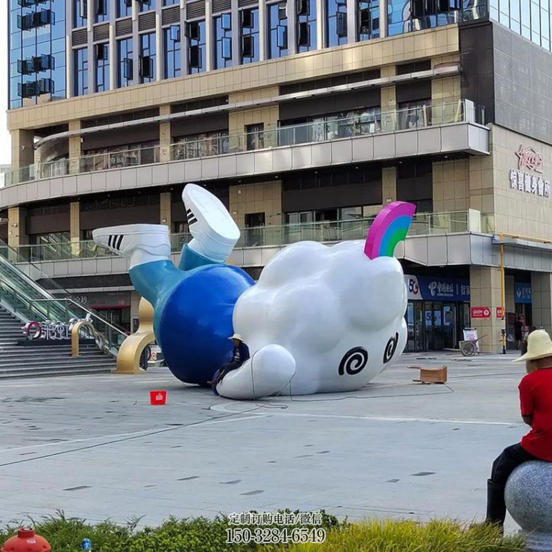 供给美食街饺子雕塑元素