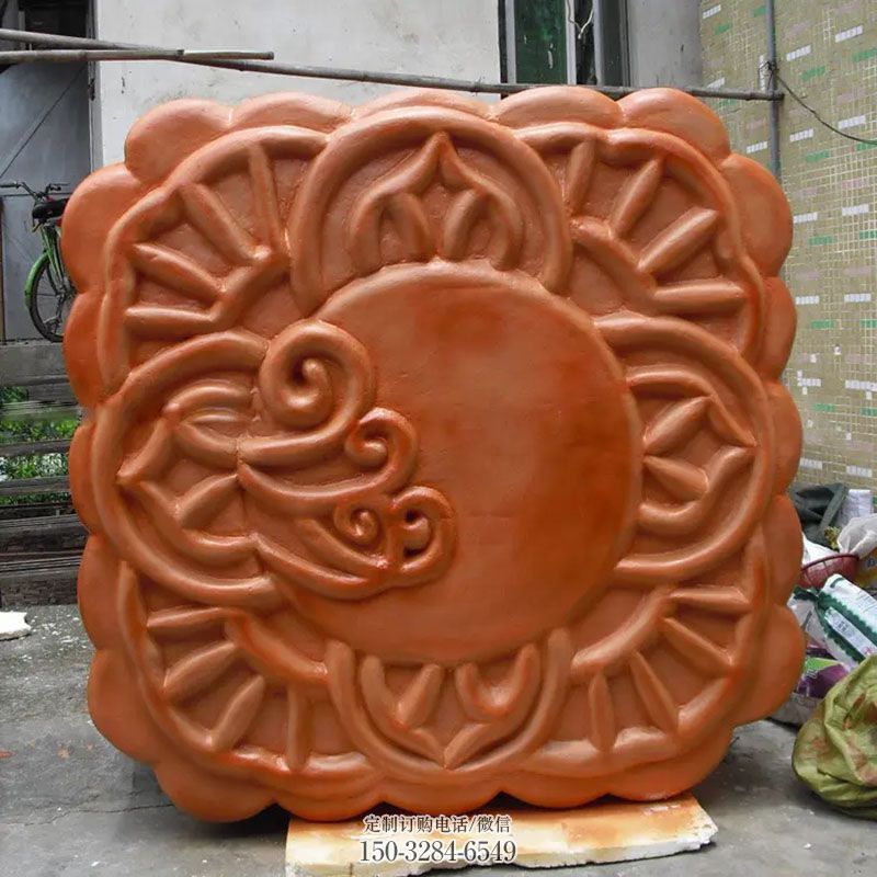 精选观赏型月饼雕塑