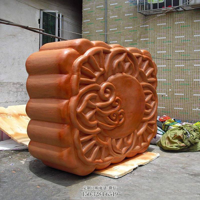 选用道具月饼雕塑设计