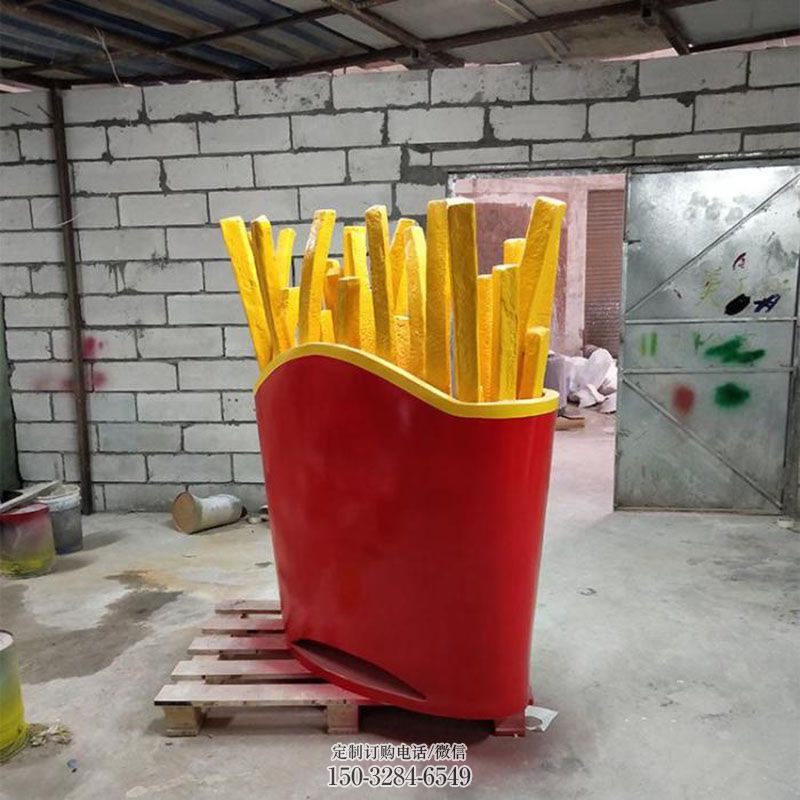 供给美食街薯条雕塑元素