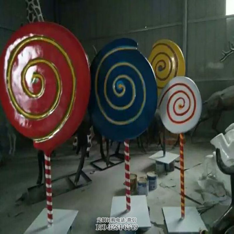 景观棒棒糖雕塑 剪影景观小品 商业街雕塑